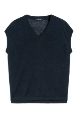 Ghianda V-ringad stickad T-shirt