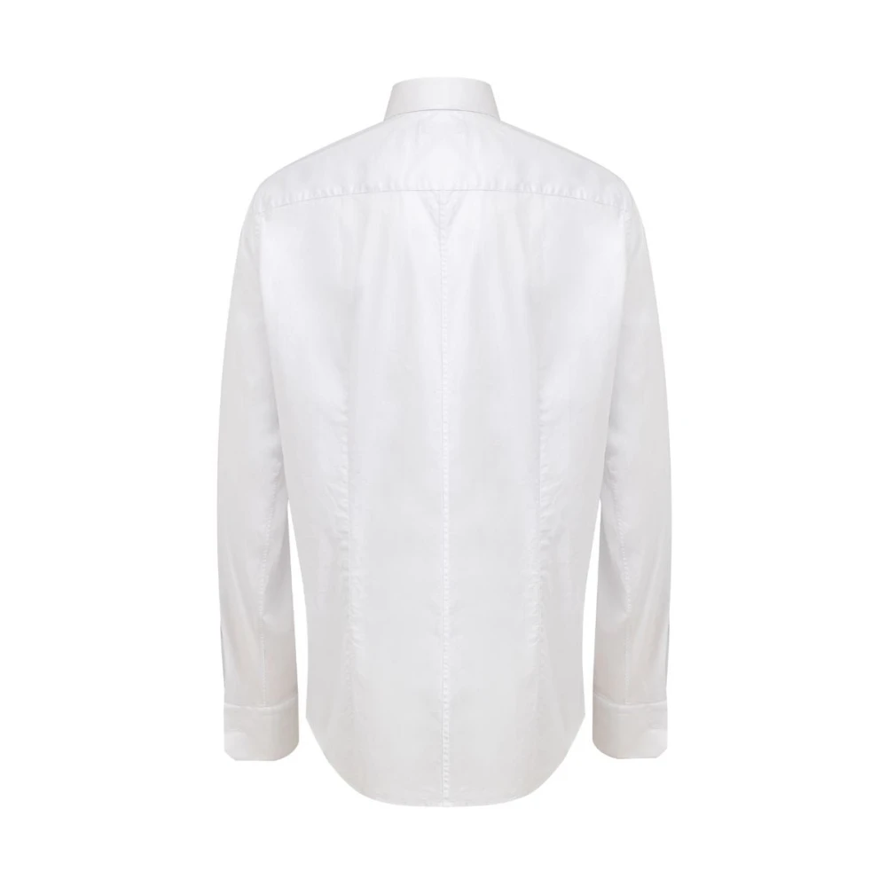 Dolce & Gabbana Wit Katoenen Overhemd White Heren