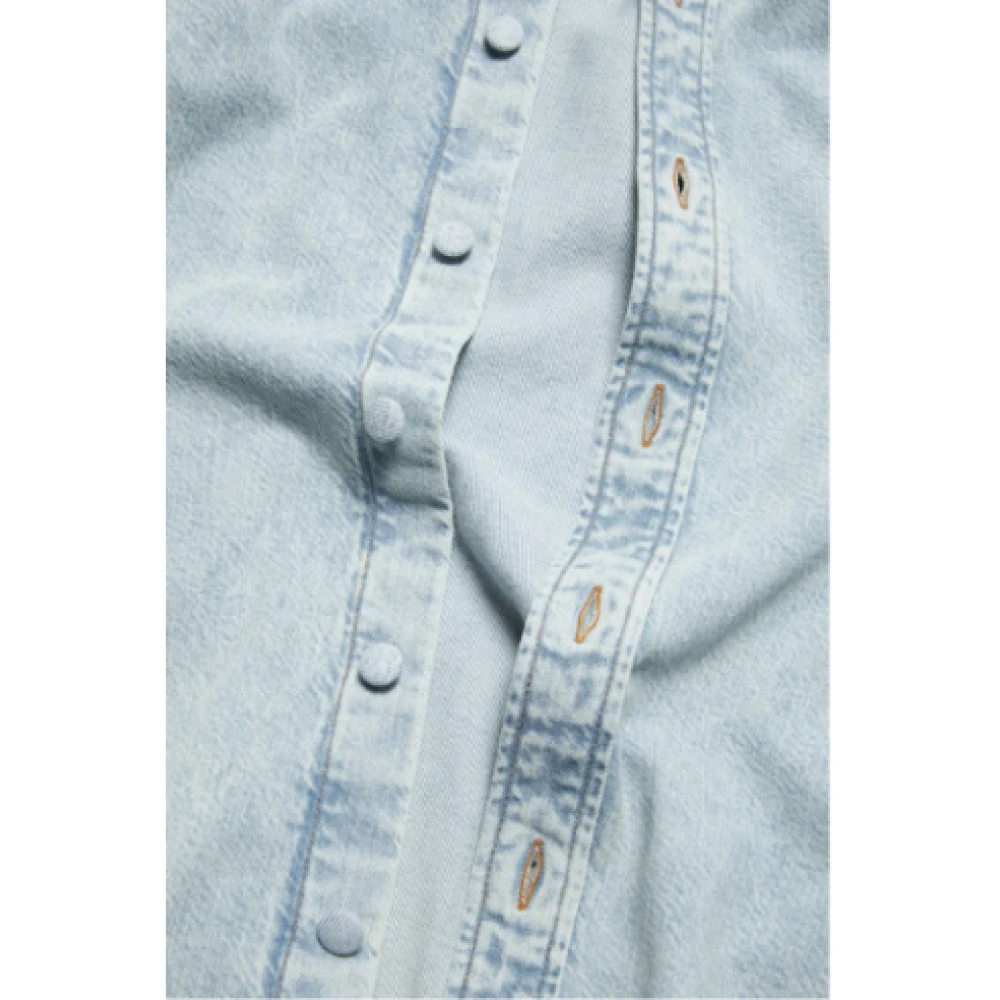 Acne Studios Blauwe Jeansblouse met knopen Blue Dames
