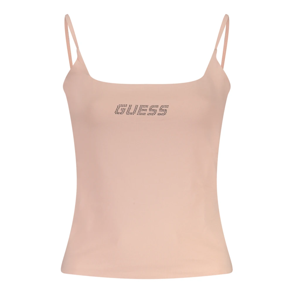Guess Kvinno Rosa Toppar Dam, M, Bomull, Tank Top
