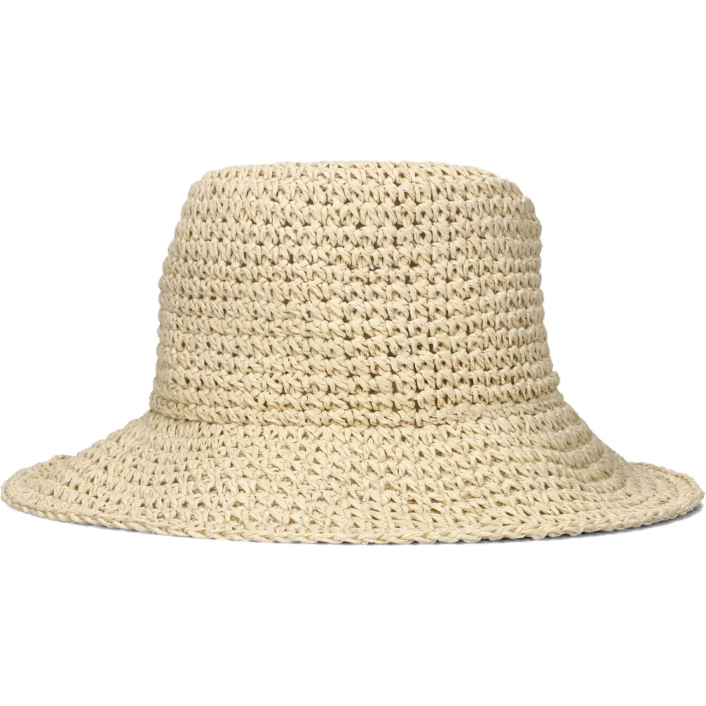 Becksöndergaard Beige Straw Hat Solid Saverina Beige Dames