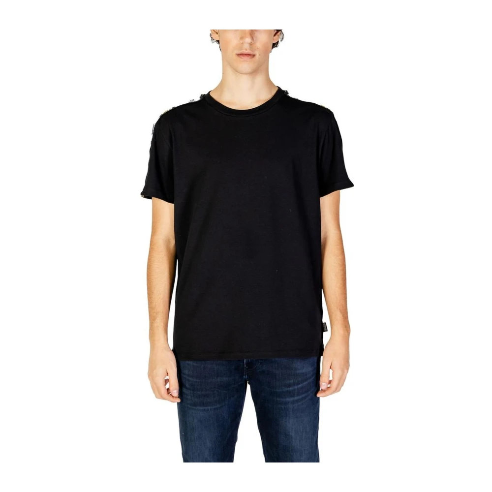 Moschino Zwarte Katoenen Crew Neck T-Shirt Black Heren