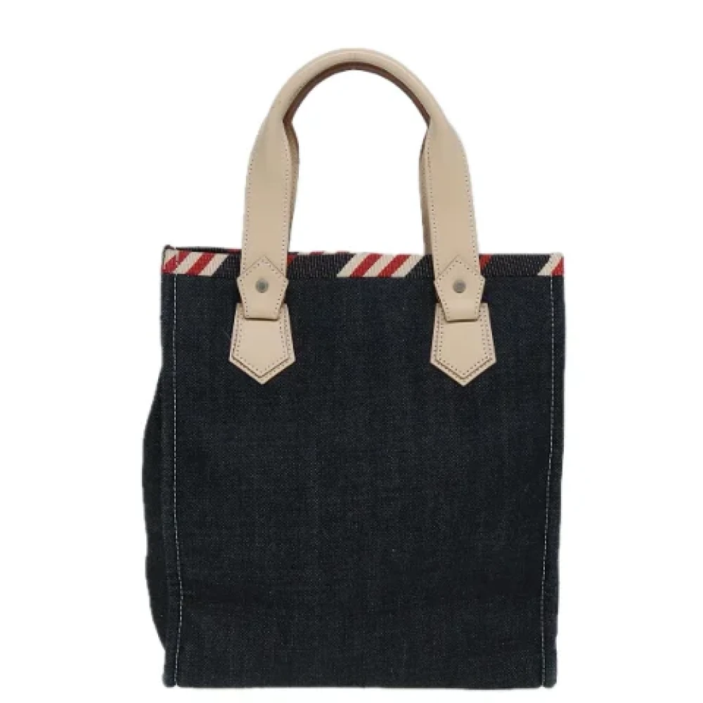 Burberry Vintage Pre-owned Canvas handbags Blue Dames