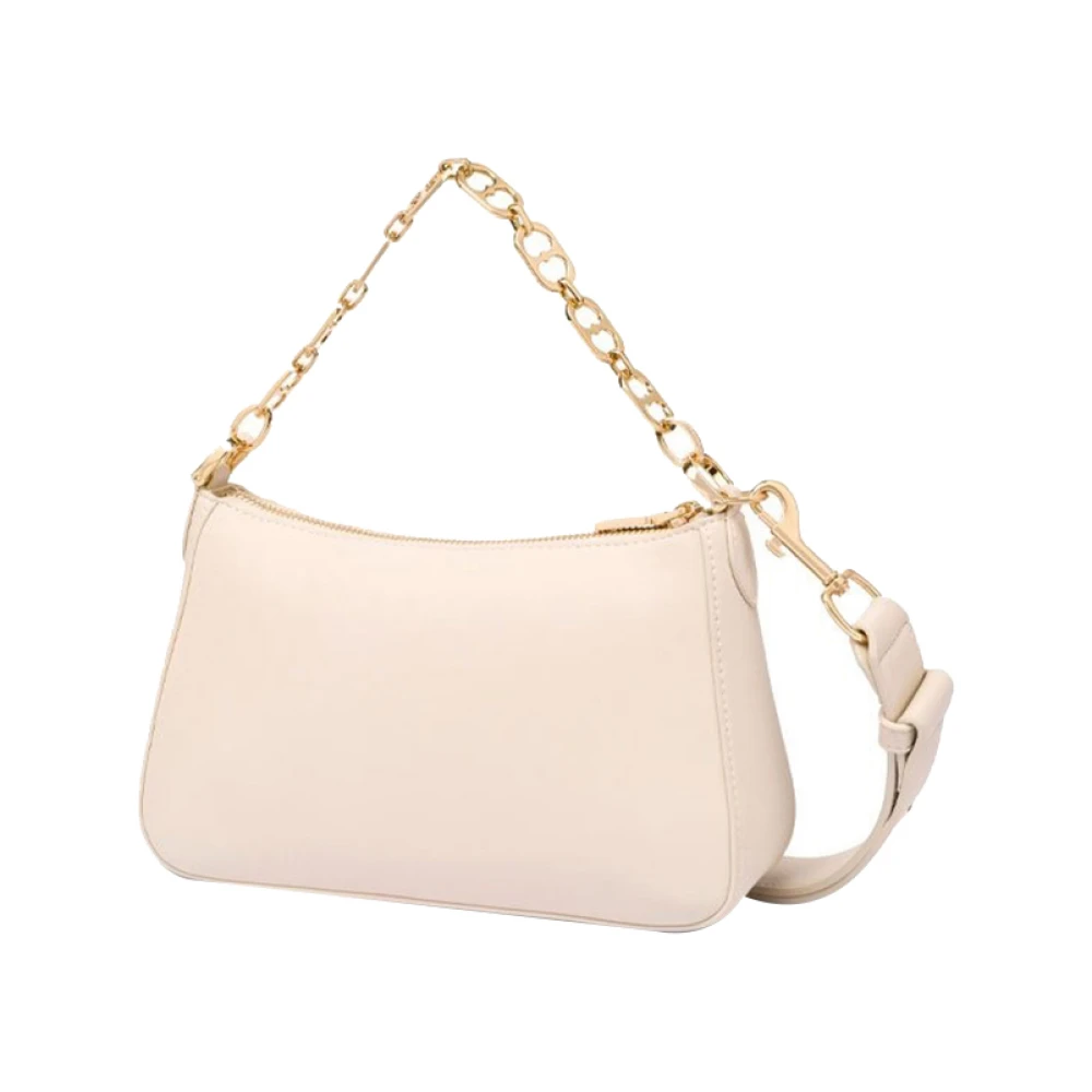 Moschino Ivoor Schoudertas Elegante Stijl Beige Dames