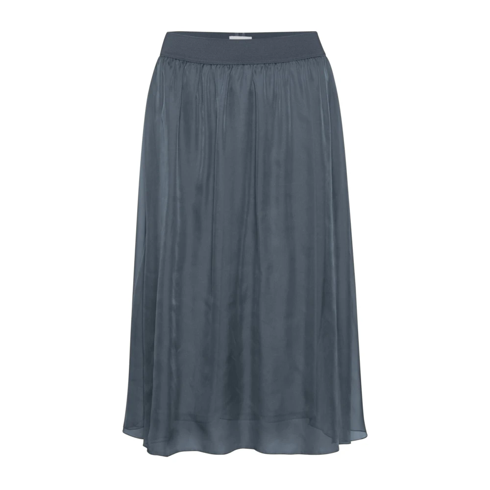 Saint Tropez Women's Blue Midi Skirts, 2XL, Coralsz Skirt