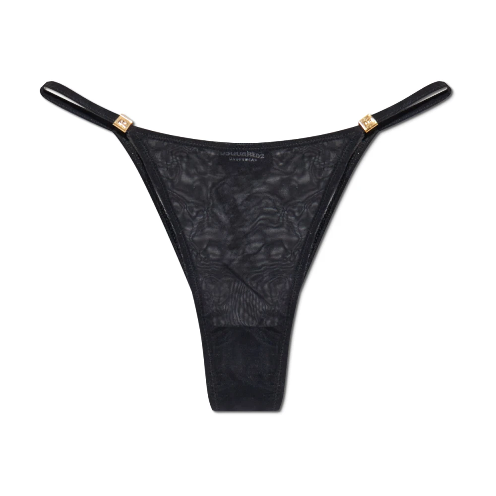 Dsquared2 Donna Nero Mutande, L, New,