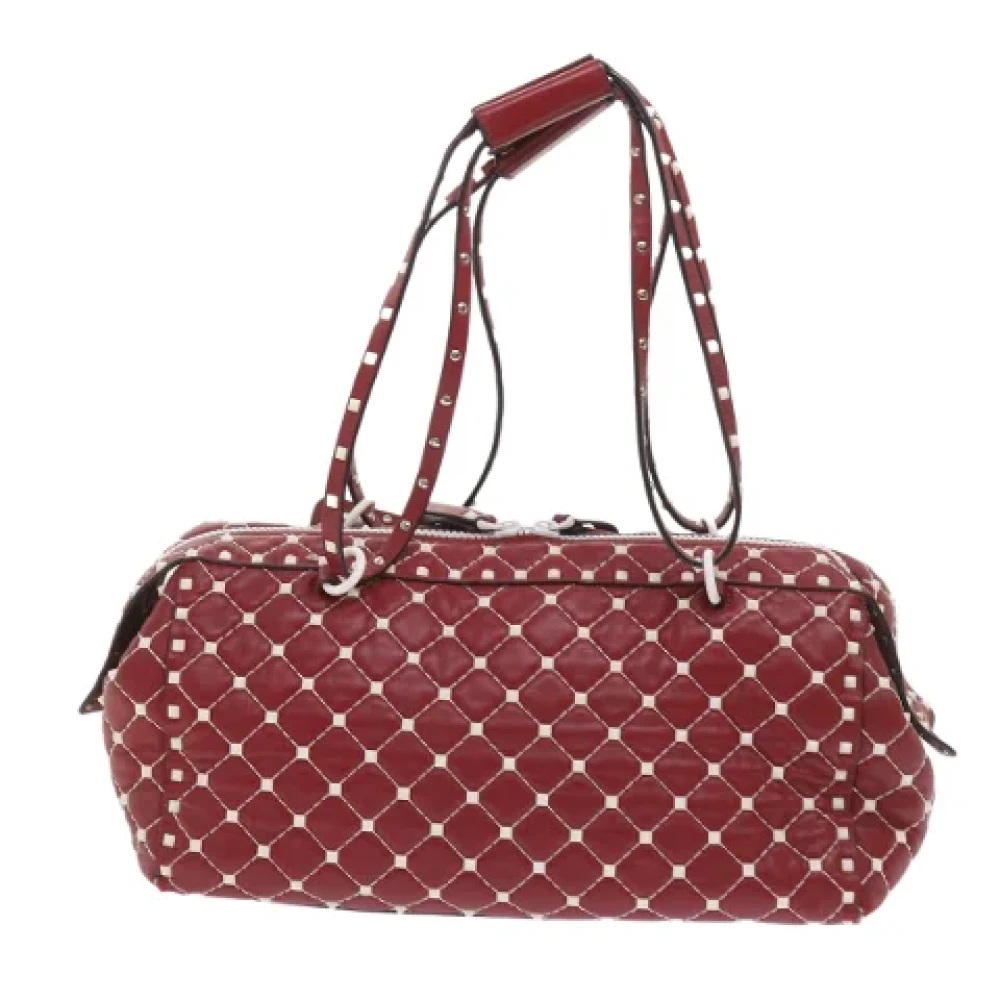 Valentino Vintage Pre-owned Leather shoulder-bags Red Dames