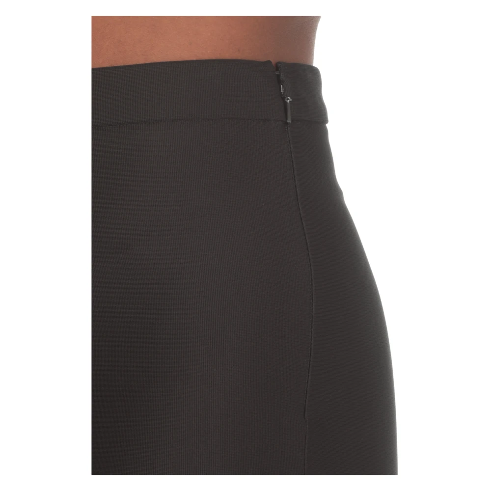 pinko Zwarte viscose broek met ritssluiting Black Dames