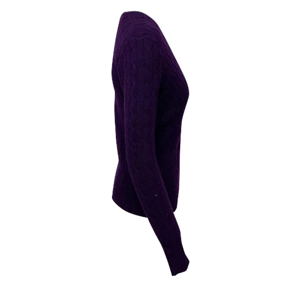 Ralph Lauren Pre-owned Wool tops Purple Dames