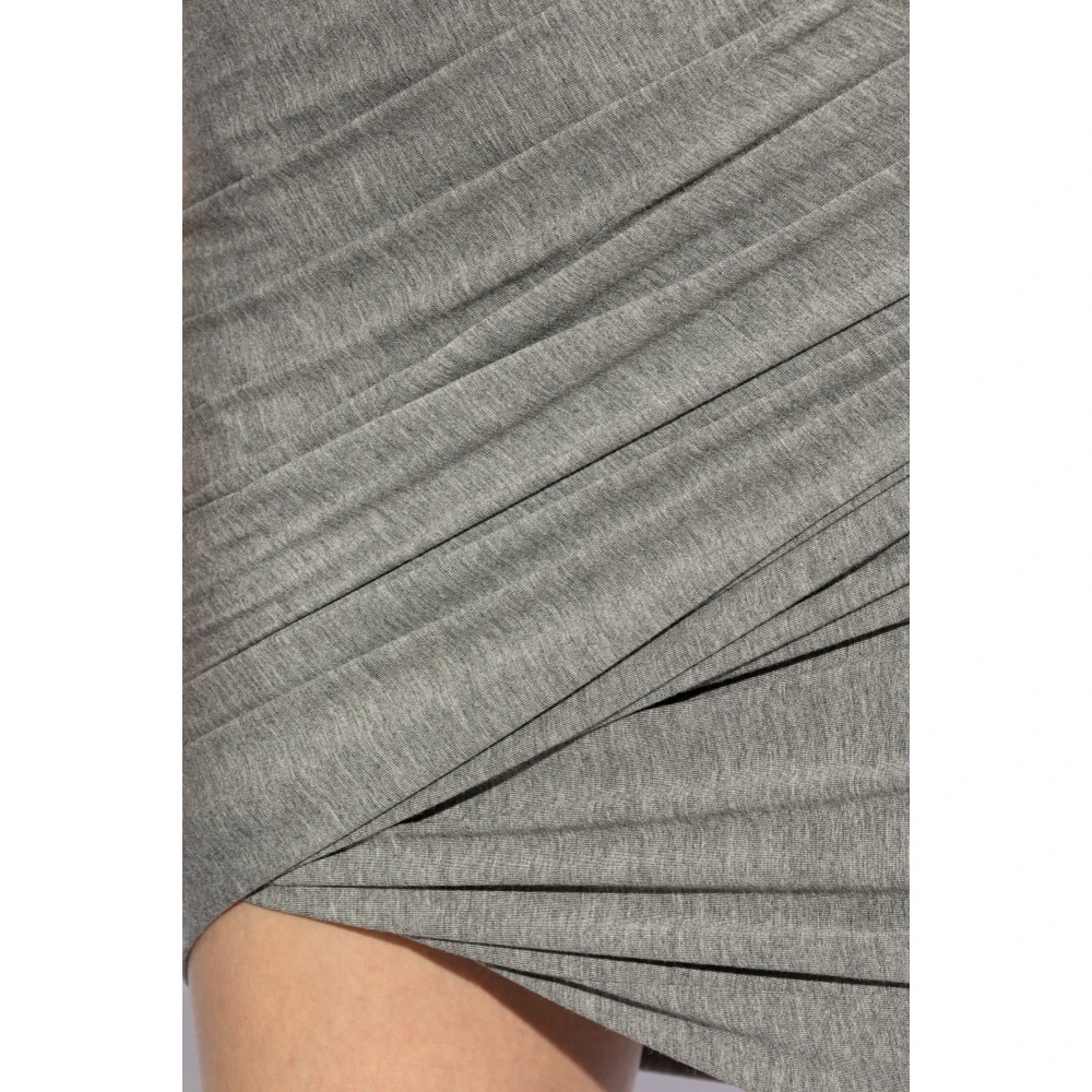 The Attico Gedrapeerde Jurk Gray Dames