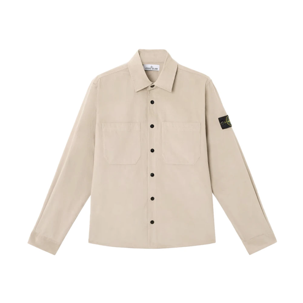 Stone Island Beige Jacka med Fickor Beige, Herr