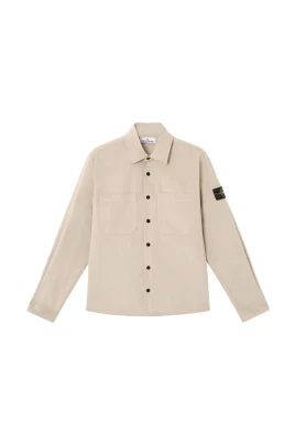 Beige Jacka med Patchfickor