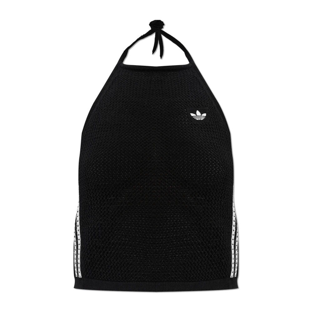 Adidas Originals Svart Off Shoulder Top