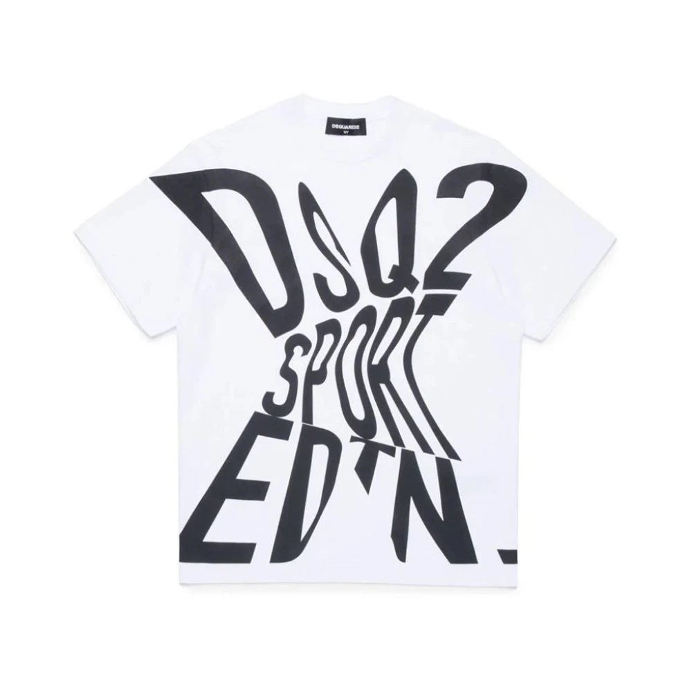 Dsquared2 Boys White Kids Classic Logo T-Shirt - Kids Short Sleeve T-Shirts - 10 Y - Kids
