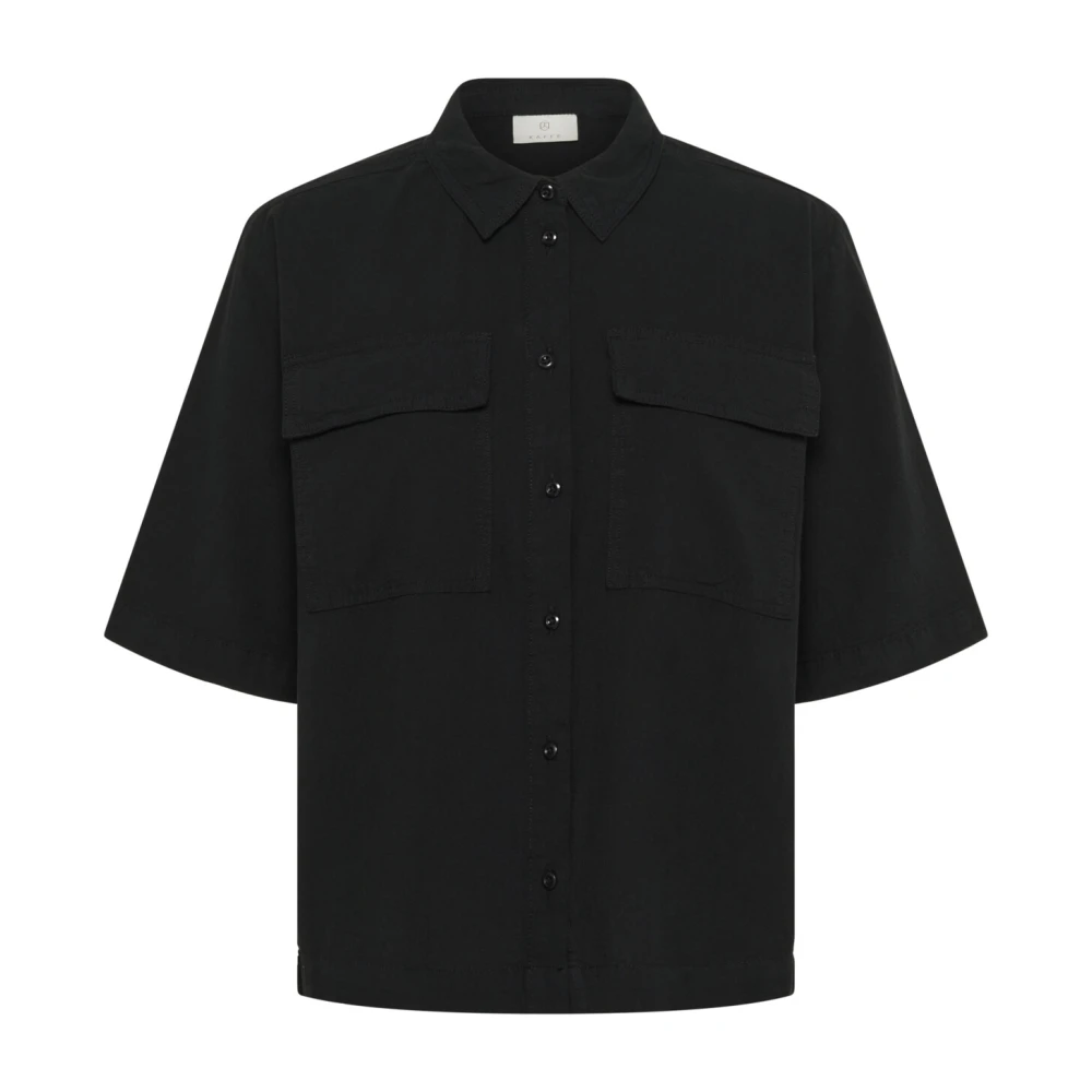 Kaffe Zwart Diep Shirt Blouse Stijlvol Black Dames