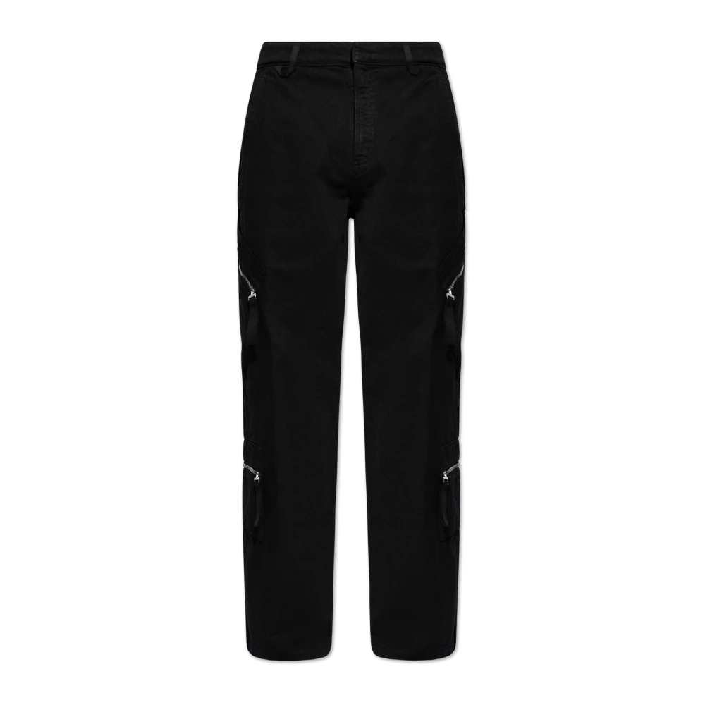 Jacquemus Bruine cargobroek Black Heren