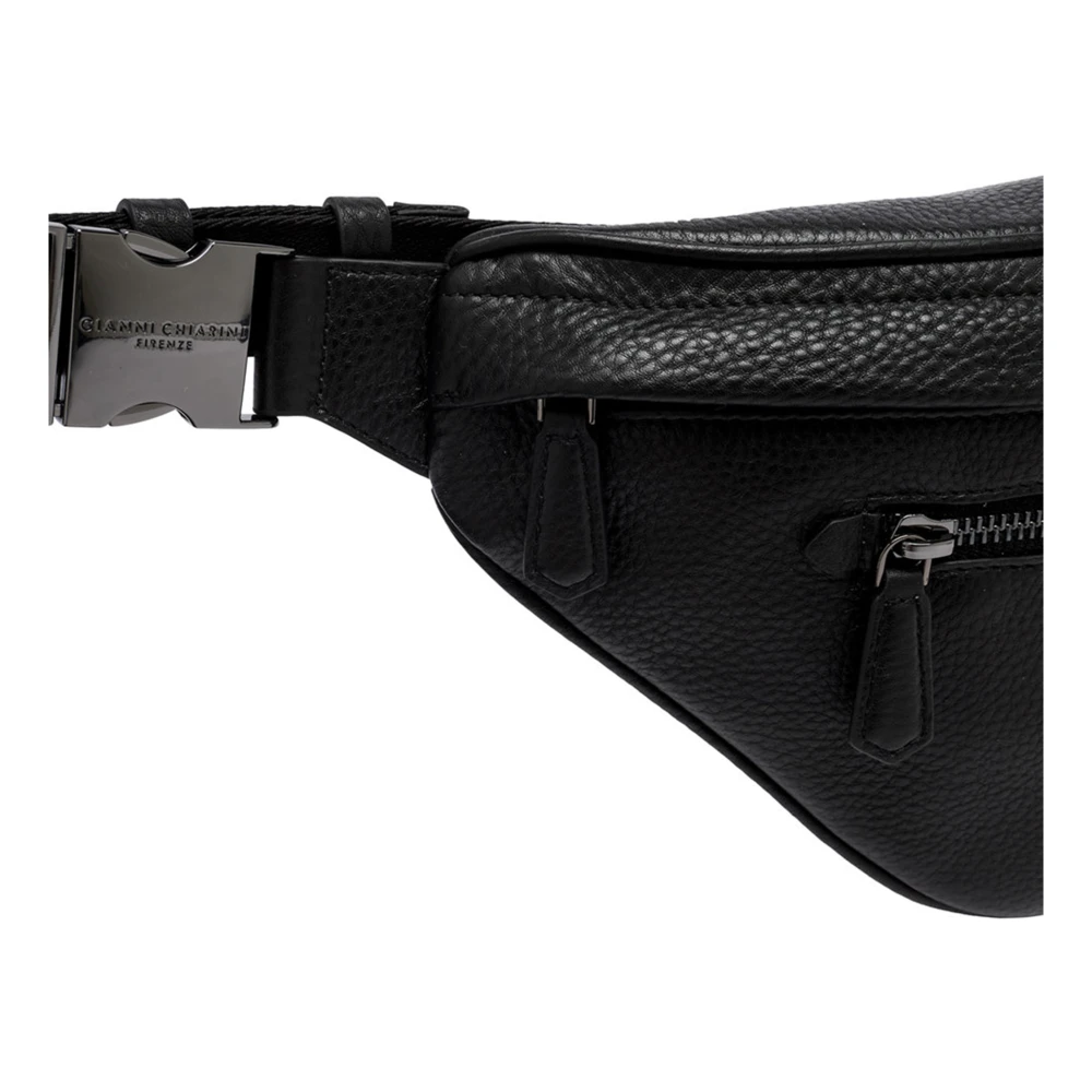 Gianni Chiarini Elegante Zwarte Florence Handtas Black Heren
