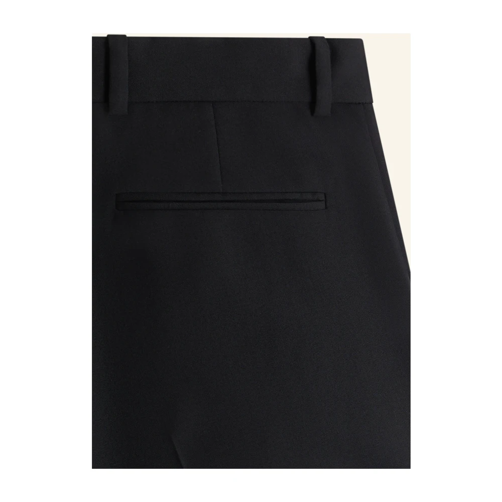 Drole de Monsieur Zwarte wolblend golfbroek Black Heren