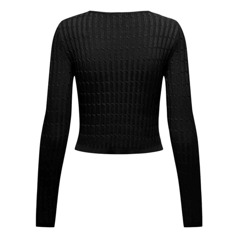 Only Zwarte longsleeve T-shirt Black Dames