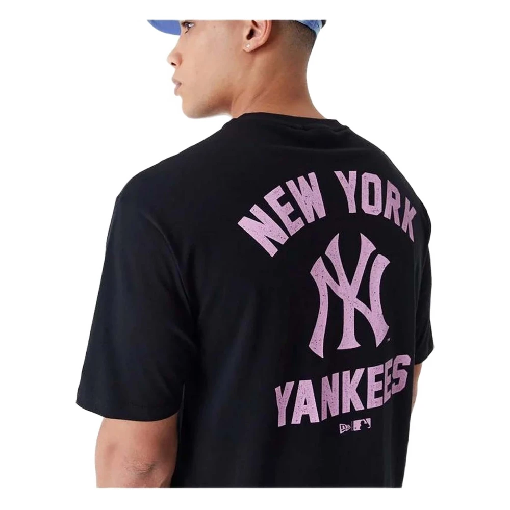 new era Wordmark OS T-shirt Black Heren