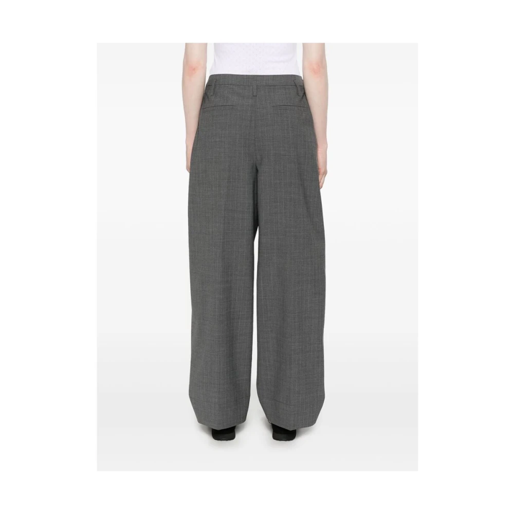 Birgitte Herskind Grijze Geknoopte Broek Gerecyclede Materialen Gray Dames