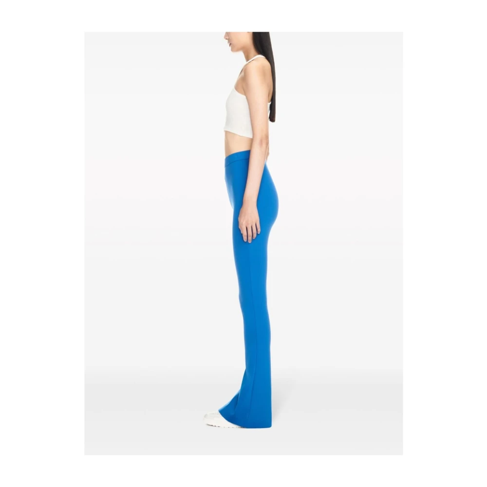 Off White Ocean Blue Hoge Taille Broek Blue Dames