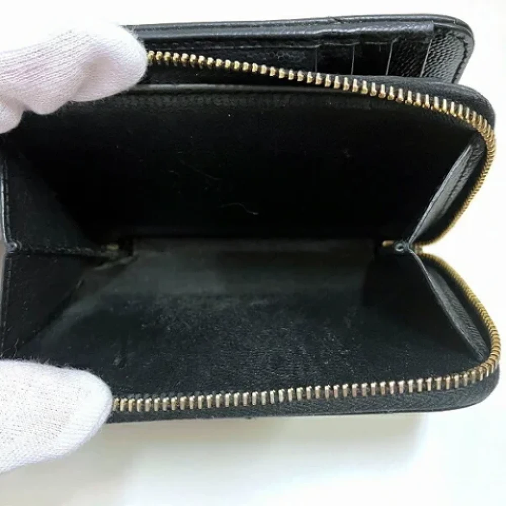 Saint Laurent Vintage Pre-owned Leather wallets Black Dames
