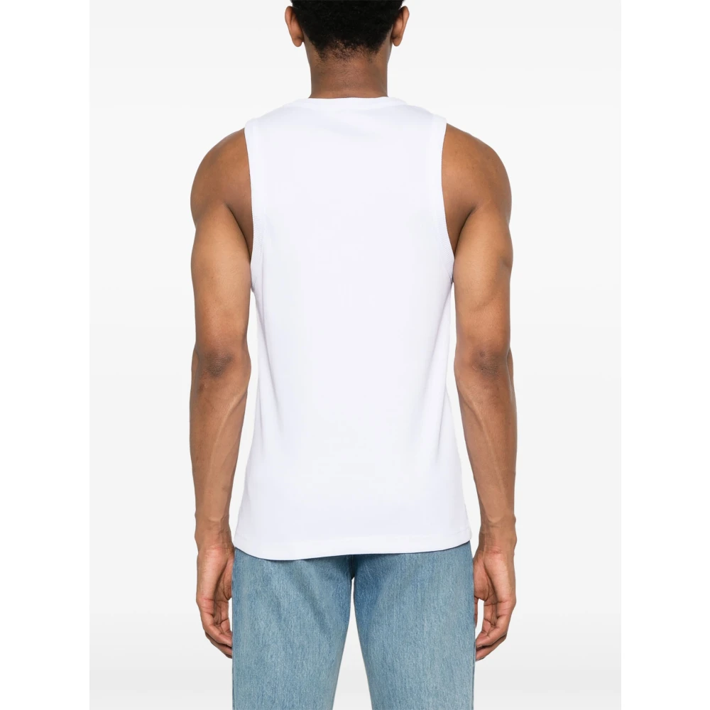 Wales Bonner Tanktop in Record-stijl White Heren
