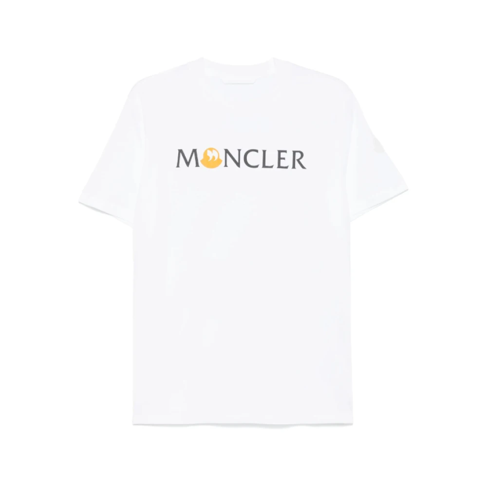 Moncler - Tops > T-Shirts - White - Moncler - Modalova