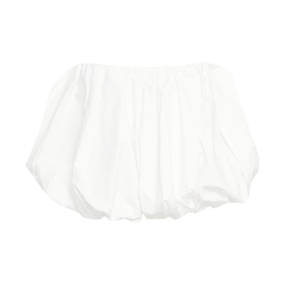 Birgitte Herskind Witte Off-Shoulder Ballon Top White Dames