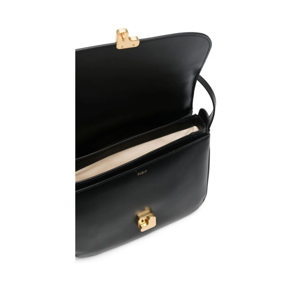 Soeur Mini Bellissima Leren Schoudertas Black Dames
