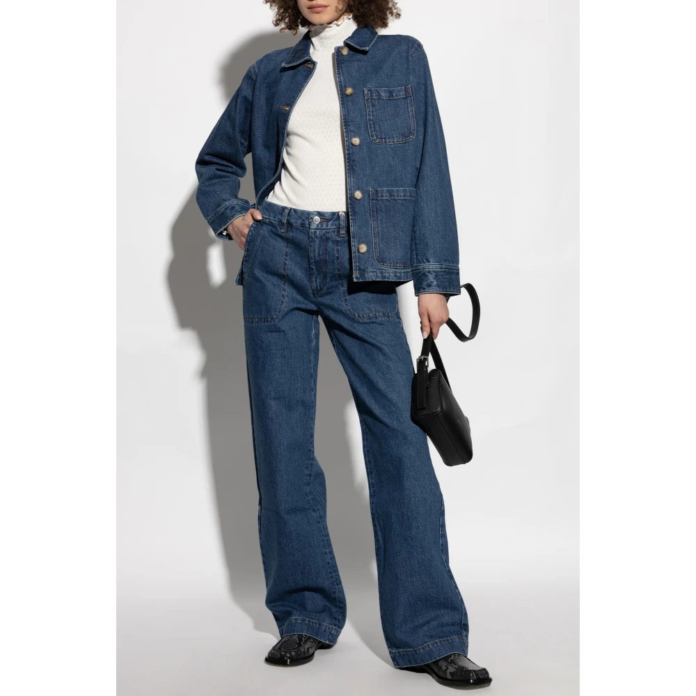 A.p.c. Moulante Longue Manche Haut Beige Dames