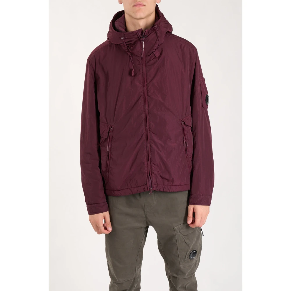 C.P. Company Nylon Chrome-R Jas met Rits Purple Heren