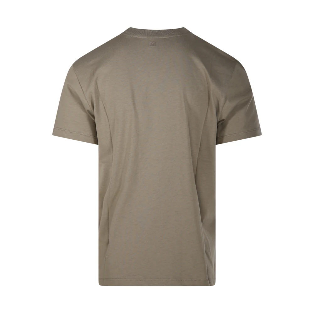 Ami Paris Laurel Off White T-Shirt Beige Heren