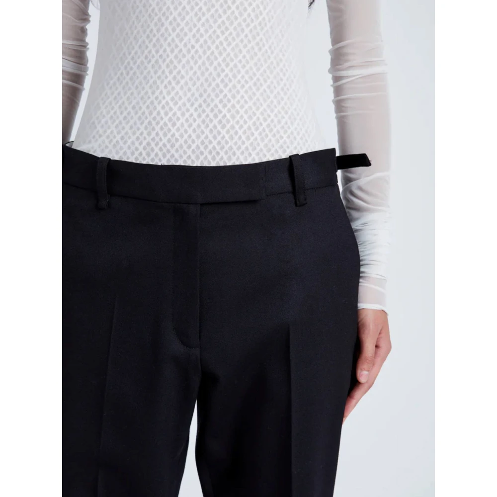 Proenza Schouler Zwarte wollen twill broek Black Dames