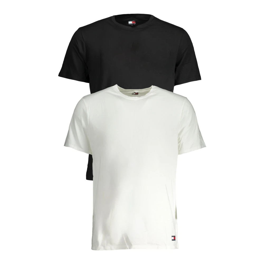 Tommy Hilfiger Zwarte Heren Omkeerbaar Logo T-Shirt Black Heren