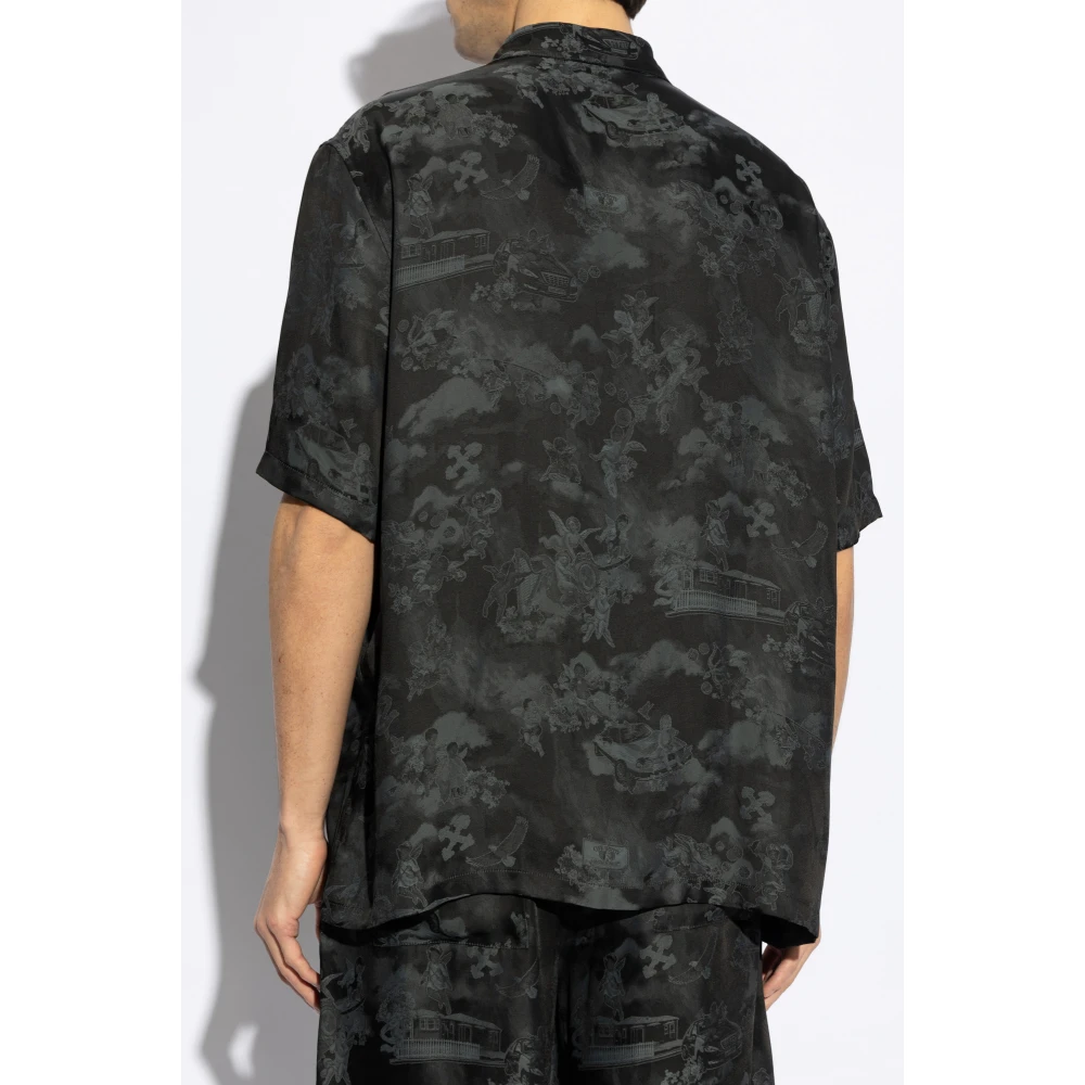 Off White Shirt met logo Black Heren