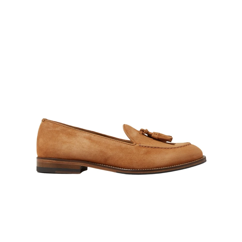 Scarosso Sienna Loafers - Handgjorda italienska Tassel Loafers Brown, Dam