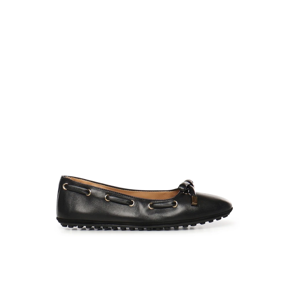 Tod's Women's Black Ballerina Shoes, 5 Uk, Ballerinas In Nappa Leather