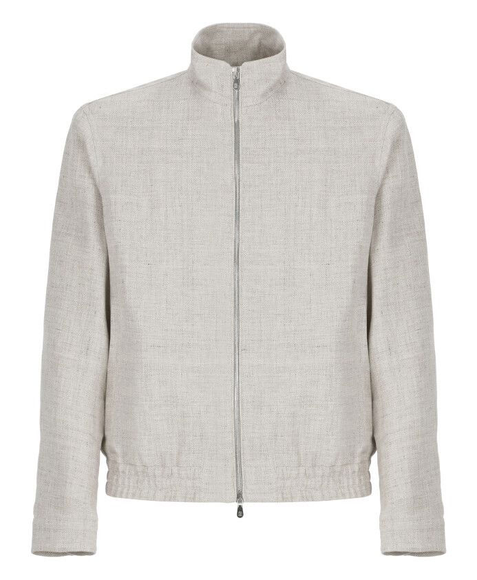 grey-linen-bomber-jacket-high-neck