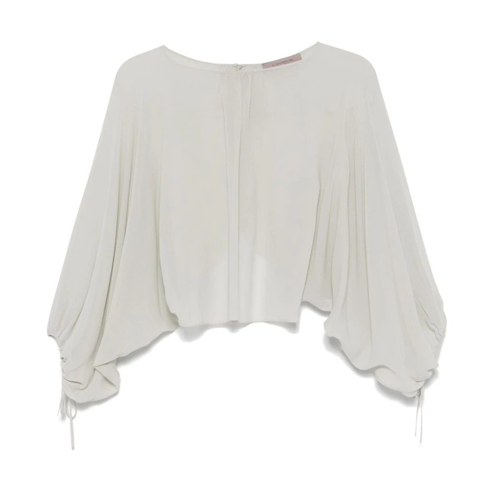 D.Exterior Groene Sjaal met Knoopsluiting Gray Dames