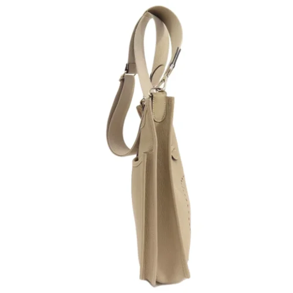 Hermès Vintage Pre-owned Leather shoulder-bags Beige Dames
