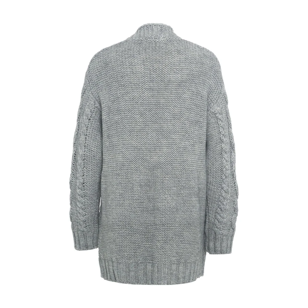 Liu Jo Gebreid Vest met Knoopsluiting Gray Dames