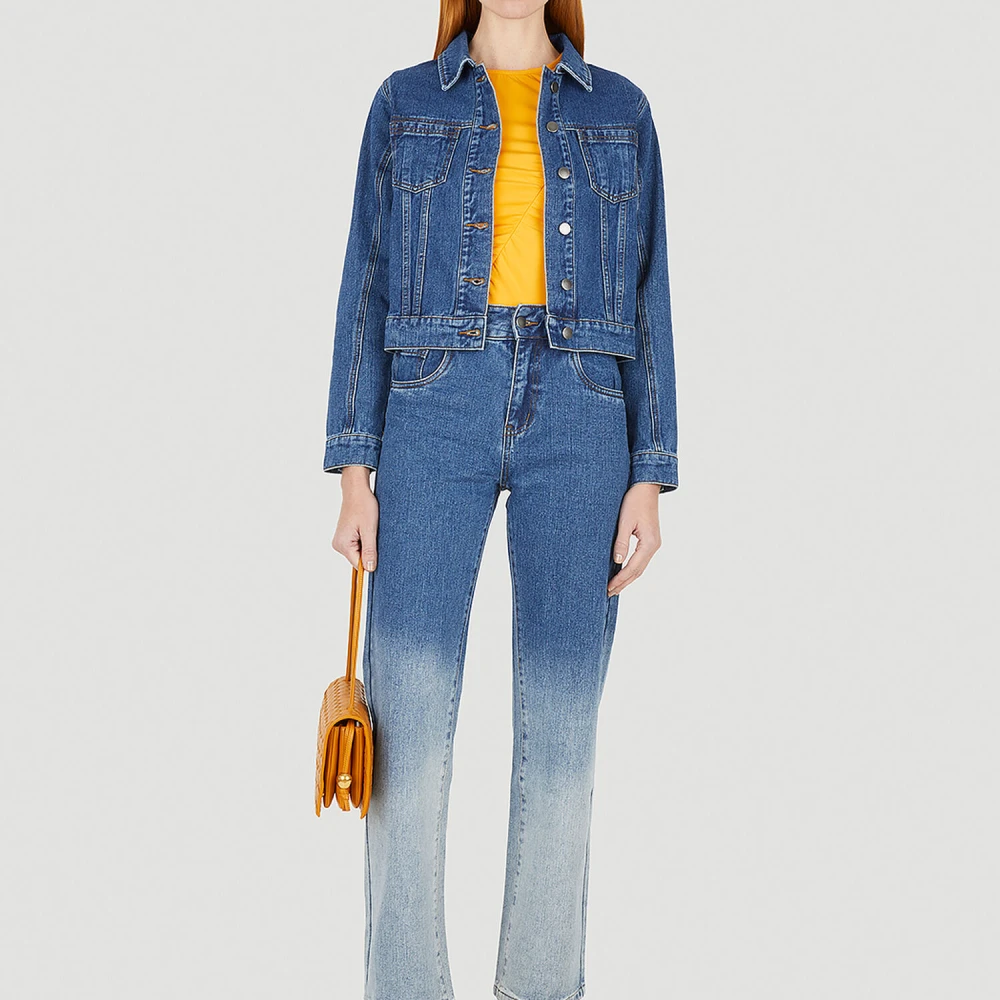 Wynn Hamlyn Klassieke Denim Jas Blue Dames