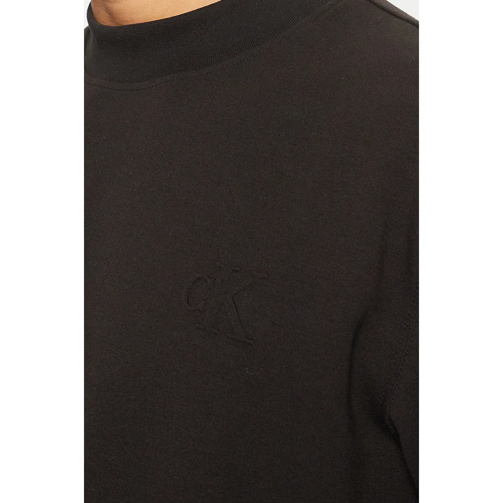 Calvin Klein Jeans Zwarte Sweater Collectie Black Heren