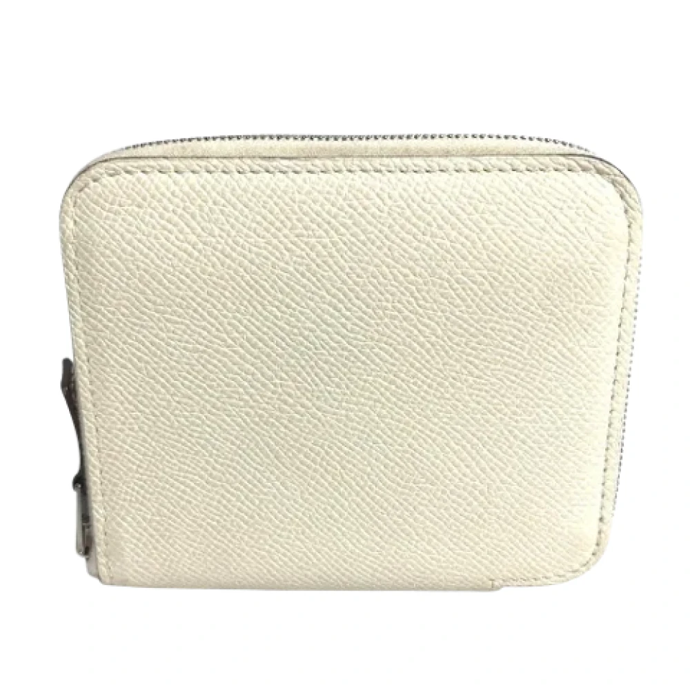 Hermès Vintage Pre-owned Leather wallets White Dames