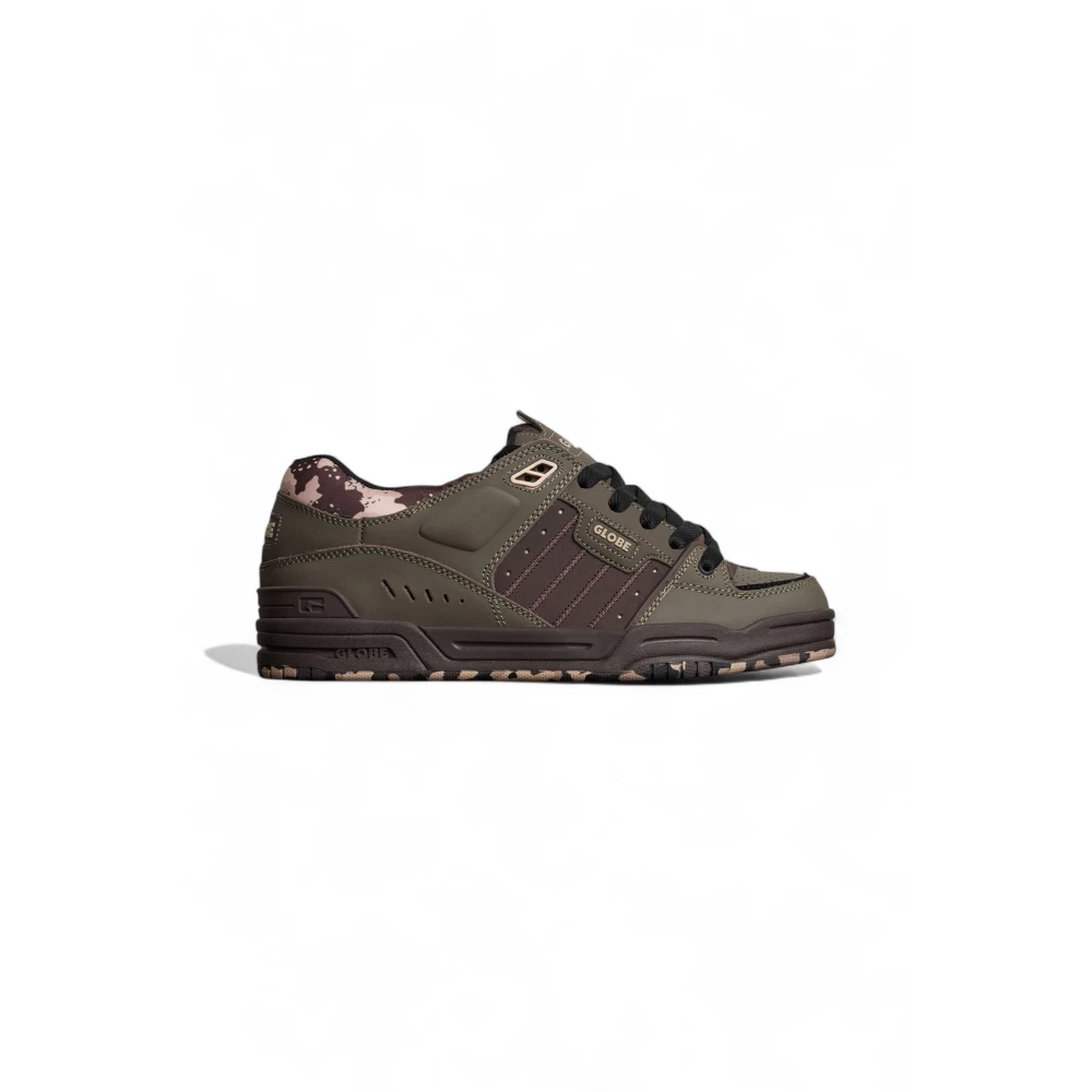 Globe Scarpa Stringata in Pelle Suola in Gomma Heren Schoenen Groen