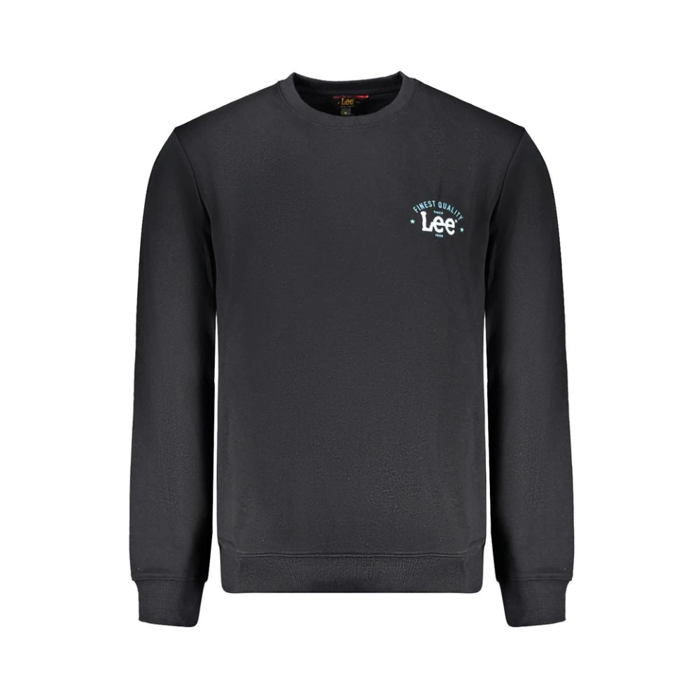 Lee Zwart katoenen sweatshirt voor mannen Black Heren