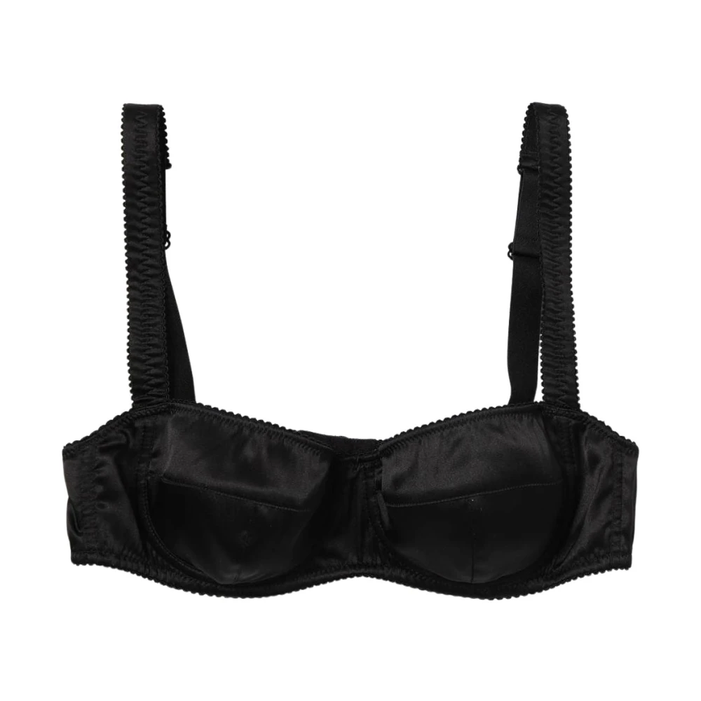 Dolce & Gabbana Women's Black Satin Balconette Bra