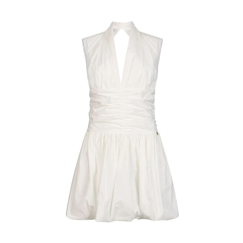 Liu Jo Vrouw Wit Korte Jurk Met Cut-Out Detail